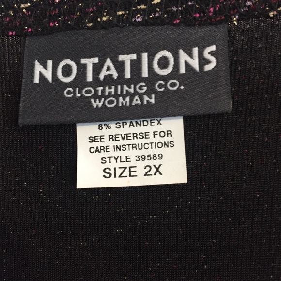 Beautiful notations (Dillard’s) top - 2x - Picture 3 of 5